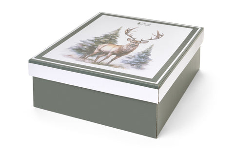 Plaid de Noël Nuages ​​+ paquet « Forêt enchantée » 130x160 cm