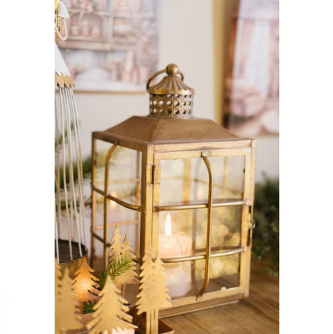 Lot de 2 lanternes de Noël « Darling » en tissu Nuages ​​H35/49,5 cm