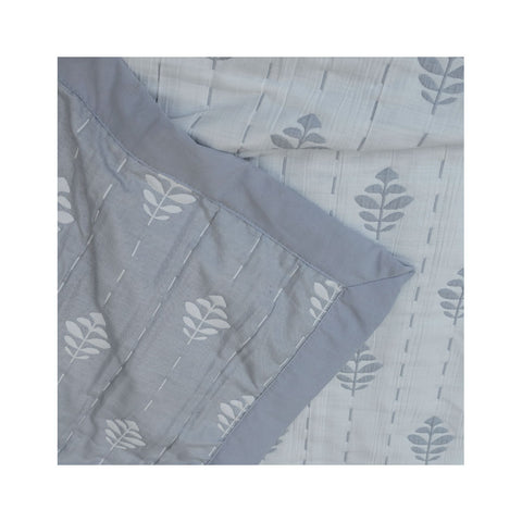 L'Atelier 17 Copriletto matrimoniale jacquard primaverile double face + 2 federe "Silky" 260x260 cm 6 varianti(1 unità)