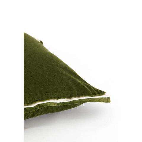 Light & Living Cuscino arredo effetto velluto verde scuro "Baxley" 45x45 cm