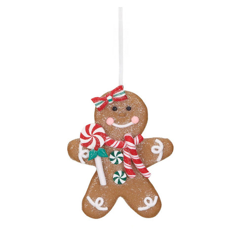 GOODWILL Bonhomme en pain d'épices pour sapin de Noël 10 cm 2 variantes (1 unité)