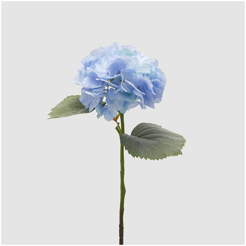 Edg - Enzo De Gasperi Ramo ortensia azzurro artificiale con foglie h66 cm