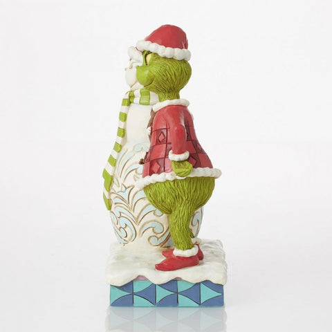 Enesco Grinch con pupazzo di neve "Jim Shore" 9x15xH20 cm