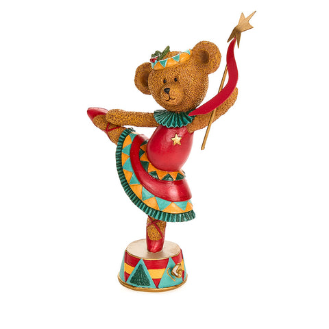 Nuvole di Stoffa Statuetta Orsa in resina "Bear Wonderland" 16x6xH24 cm