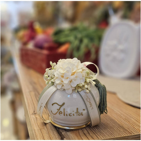 Mata Creazioni Campana in porcellana con box D7xH9 cm 7 varianti(1pz) - Angelica Home Stabia