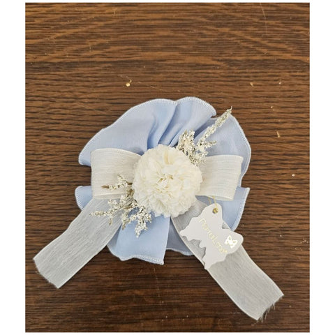 Fiori di Lena Saponcino da bagno con fiore Dalia e fiocco 9xH4 cm 6 varianti(1 unità) - Angelica Home Stabia