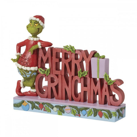 Enesco Statuina natalizia Grinch Merry Christmas "Jim Shore" 6x23xH18 cm