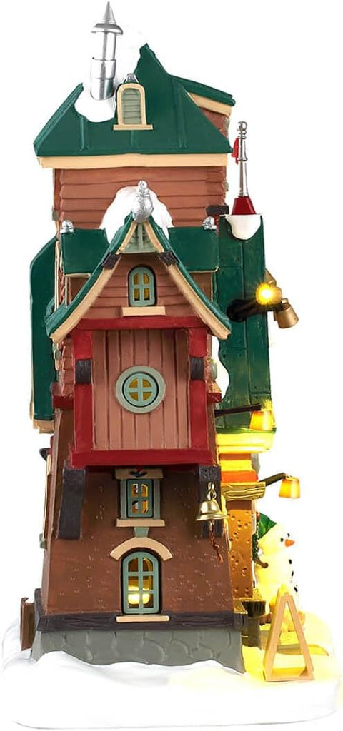LEMAX Edificio con luci led "Santa's Elf Dormitory" H22.9x19x11.8 cm