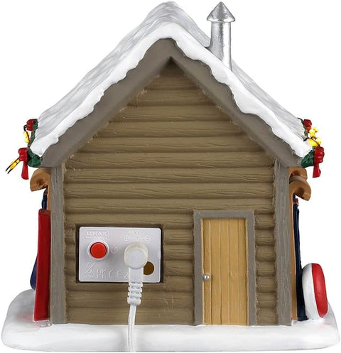 LEMAX Negozio Noleggio slittini "Slopeside Sled Rental" H13.5x13.5x12 cm
