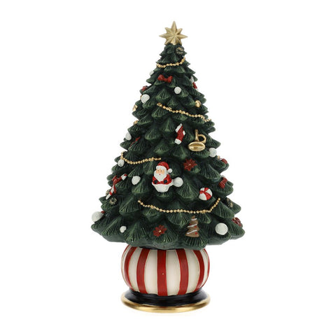 Hervit Christmas decoration resin Christmas tree figurine 12xH22 cm