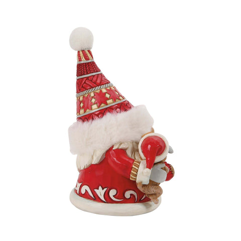 Enesco Statuina di Natale Gnomo, Jim Shore 8.5x8.5xH14.5 cm