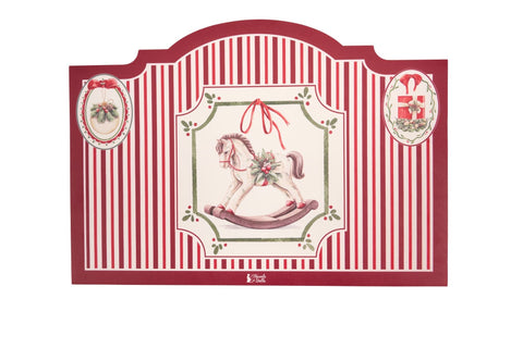 Nuvole di Stoffa Set 2 tovagliette natalizie "MAGIC NOEL" in vinile 50x35 cm 2 varianti (2 unità)
