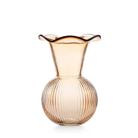 Emò Italia Vaso bocca larga in vetro "Aurora" D16xH24 cm 4 varianti(1 unità)