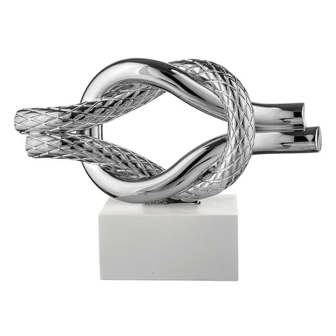 Bongelli Preziosi Statuina nodo infinito mare bianco/argento 15x12 cm