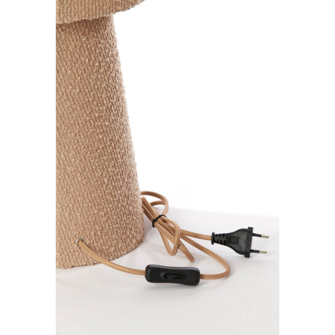Light & Living Lampada sabbia bouclè con paralume "Mikkel" D20xH58 cm