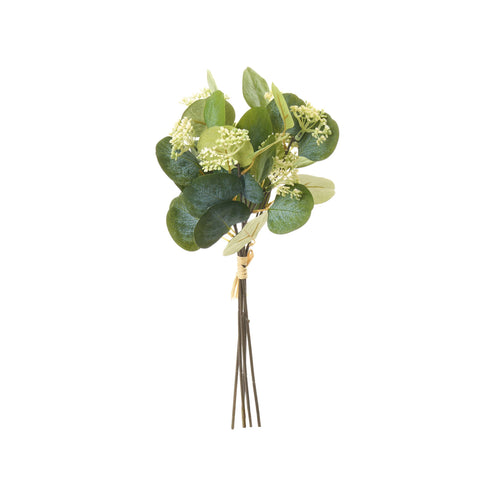 Nuvole di Stoffa Fiori da campo eucalipto artificiale "Fiorirà" H36 cm 2 varianti(1 unità)