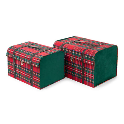 Nuvole di Stoffa Set 2 bauletti tartan scozzese