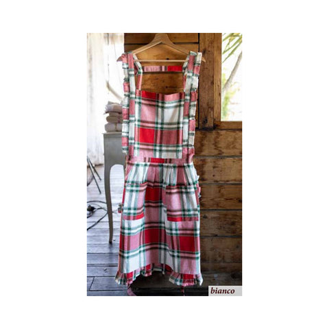 L'Atelier 17 Grembiule di natale a quadretti "Country" 89x95 cm 2 varianti(1unità)