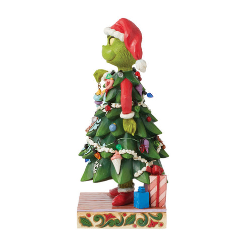 Enesco Grinch travestito da albero "Jim Shore" 5x5.7.xH12.7 cm