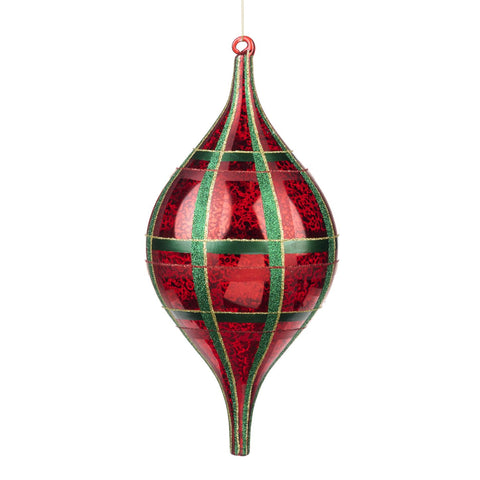 GOODWILL Large Red Glass Pendant 33cm