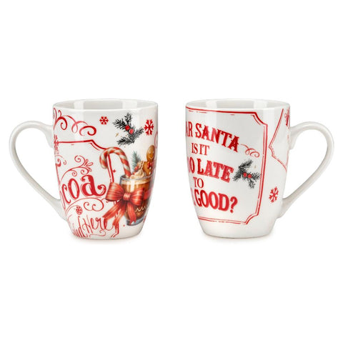 Fade Set of 2 Christmas porcelain mugs "Chocolat" 350 ml