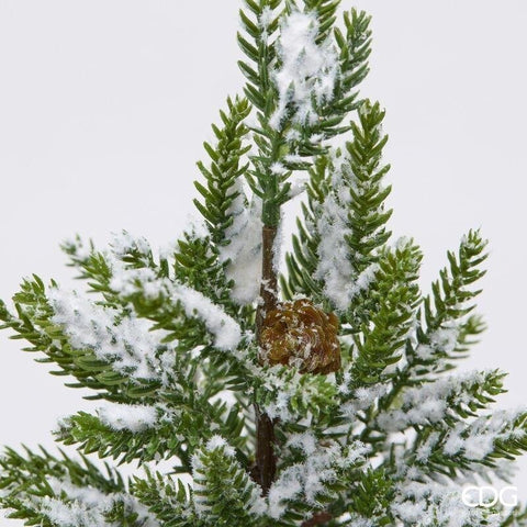 EDG Snow-covered potted pine Christmas tree with pinecones, PVC H43 cm
