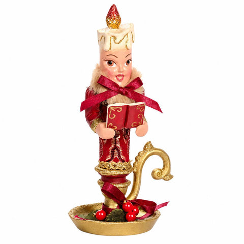 GOODWILL Statuina Candela natalizia in resina "Canzone di Natale" 18 cm 2 varianti(1 unità)