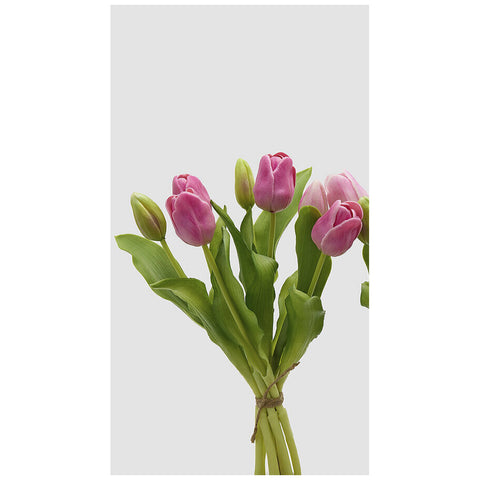 EDG Enzo de Gasperi Bouquet de Tulipes x7 Artificielles Real-Touch H30 cm 2 variantes (1 unité)