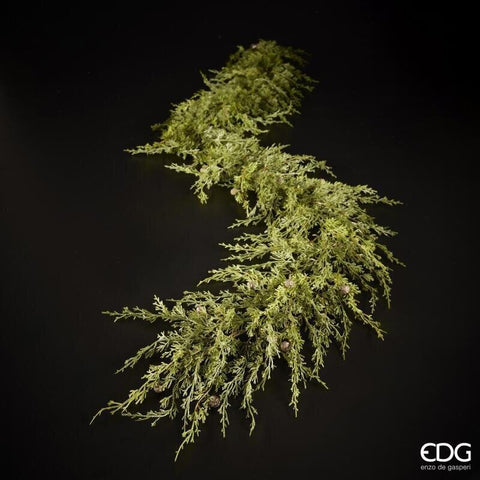 EDG Decorazione natalizia Festone Tralcio Thuja sintetico H195 cm
