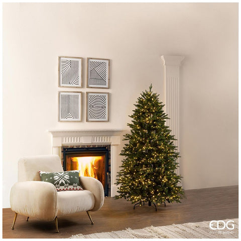 EDG Albero di natale Pino Cristallo 1500 luci led H180 cm