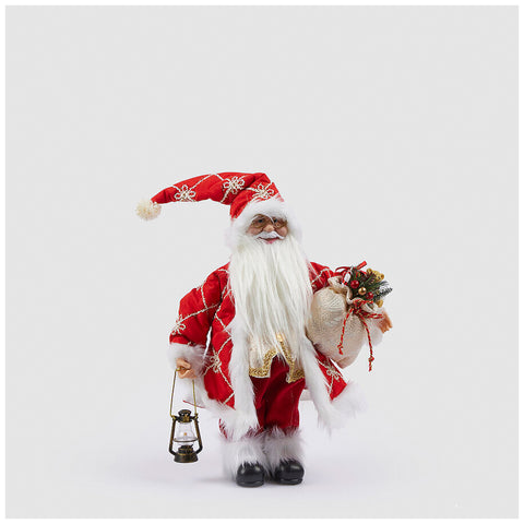 EDG Santa Claus figurine with lantern H45 cm