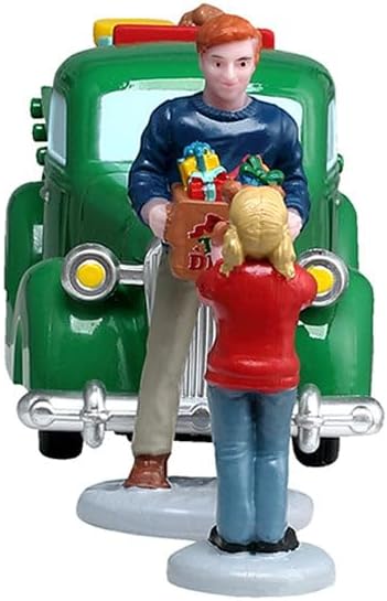 LEMAX Set 3 Personaggi "Church Toy Drive" in resina H5.5 cm