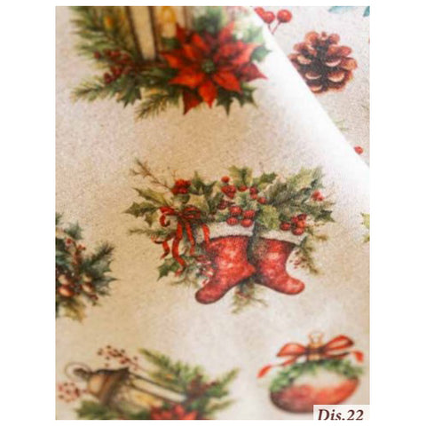 L'Atelier 17 Tovaglia di natale da cucina "Polo Nord" 155x280 cm 7 varianti(1 Unità)