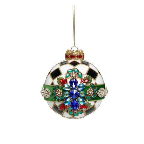 GOODWILL Mark Roberts Box Set 4 sfere di natale in vetro con gioielli per albero D10 cm