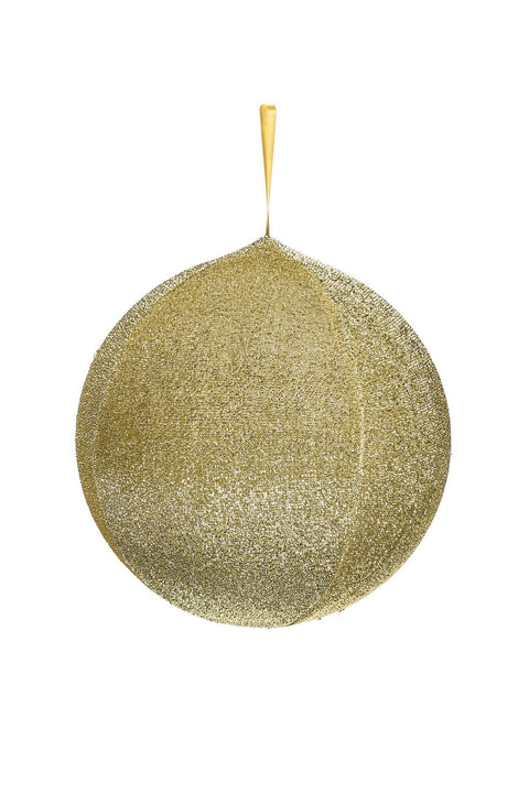 Fabric Clouds Decorative Sphere in Gold Glitter Fabric "Carousel" 70cm