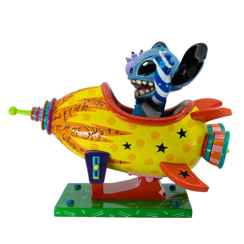 Enesco Disney Statuina Stitch con razzo, Britto 21.5x12xH16.5 cm