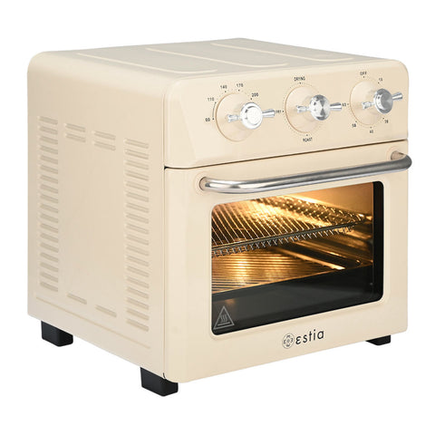 Estia Home Forno Friggitrice ad Aria in acciaio inox Crema "Epoque" 1400W 12lt