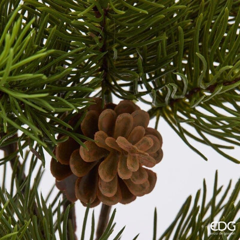 EDG Ramo con pigne decoro pino natalizio artificiale H65 cm