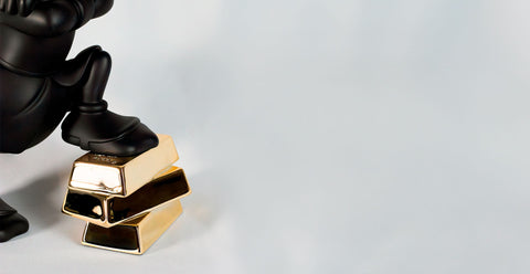 LEBLON DELIENNE Zio Paperino Scrooge piccolo nero/oro 18.5xH30 cm