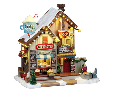 LEMAX Edificio con luci led "The Cocoa Shanty" H21x16.2x20 cm