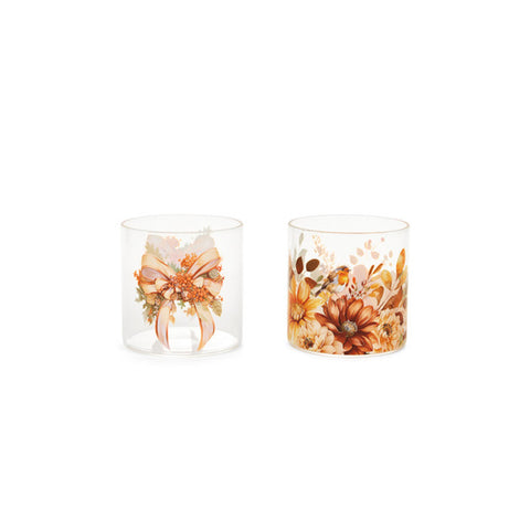 Nuvole di Stoffa Set 6 bicchieri "RACCONTI D'AUTUNNO" vetro borosilicato 2 varianti (6 unità)