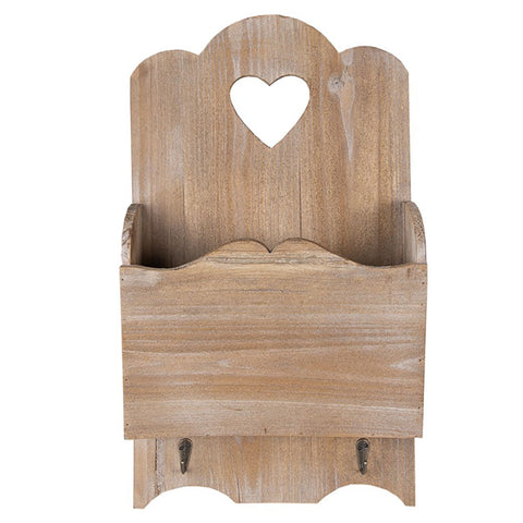 CLAYRE & EEF Portariviste legno marrone 28x10x49 cm