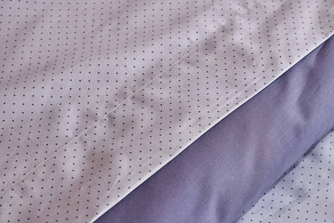 Blanc Perle Parure de lit complète draps doubles en coton + 2 taies d'oreiller "Luxembourg"