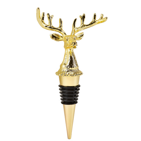 Fade Set of 2 Christmas Reindeer Wine Bottle Stoppers 12x3x2.5 cm