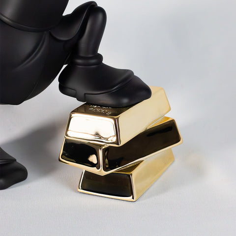 LEBLON DELIENNE Zio Paperino Scrooge piccolo nero/oro 18.5xH30 cm