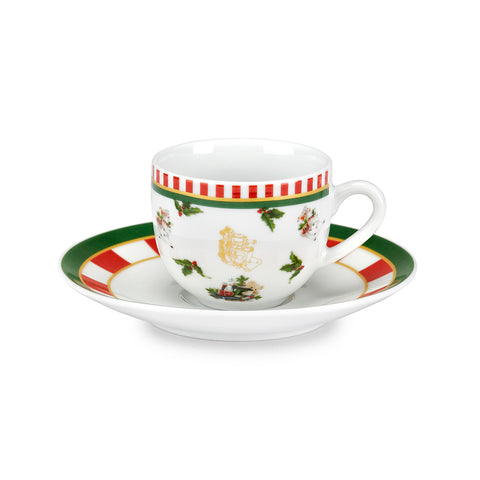 Fade Set of 6 Christmas porcelain coffee cups "Circus" 100 ml