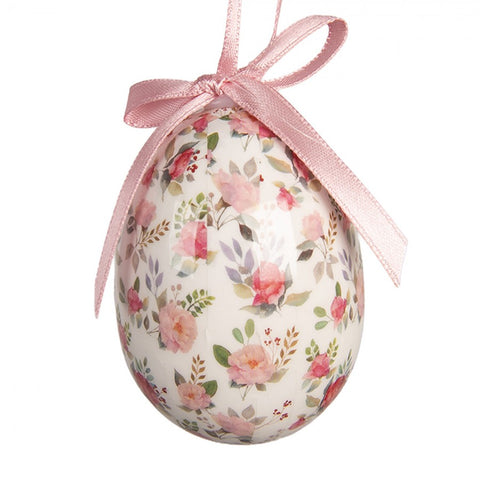 Clayre & Eef Set 9 Decori Uova di pasqua decorative da appendere D5xH8 cm