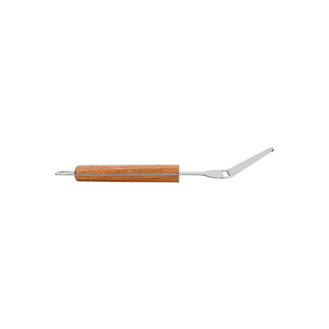 Estia Home Coupe-fromage en acier inoxydable, manche en bois "Allure" 24x7.5 cm