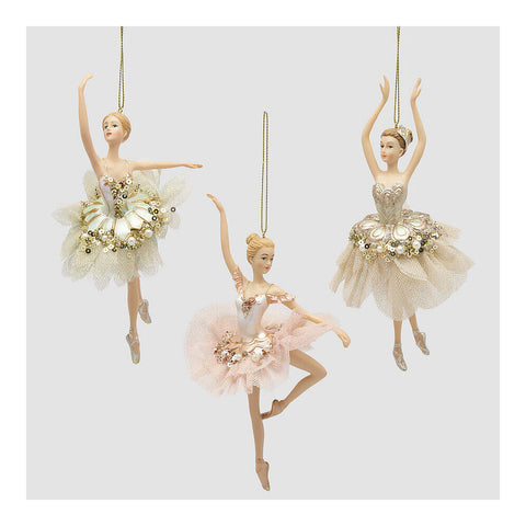 EDG Enzo De Gasperi Ballerina con abito tulle per albero H17 cm 3 varianti (1unità)
