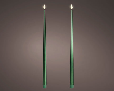Candela da cena a LED con stoppino realistico, cera conica, effetto fiamma BO per interni